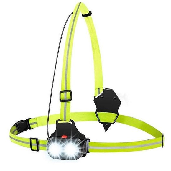 Run Light-running Light For Runners Chest Led Lamp 500 Lumens Adjustable Runners Light 360 Degree Reflective Band