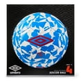 Umbro Soccer Ball, Size 4, 25"26", Ages 911, Red White Blue