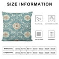 thumbnail image 5 of Nawypu Floral Decorative Throw Pillowcases Soft Flower Floral Damask Pattern Throw Pillow Covers Royal Victorian Pattern Pillow Cases Cushion Covers Room Decorations Blue Cushion Case, 5 of 5
