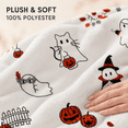 thumbnail image 2 of Halloween Flannel Throw Blanket,Soft Warm Decorative Cover Blanket,Stylish Sofa Couch Accessory for Bedroom Living Room Fall Holiday Indoor Home Party Layout, 2 of 8