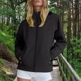 thumbnail image 2 of iHPH7 Womens Fall Jackets Softshell Jacket Women Hiking Rain Jacket Women Womens Rain Jacket with Hood Raincoats for Women with Hood Light Jackets for Women Lightweight Rain Jacket Women Black S, 2 of 9