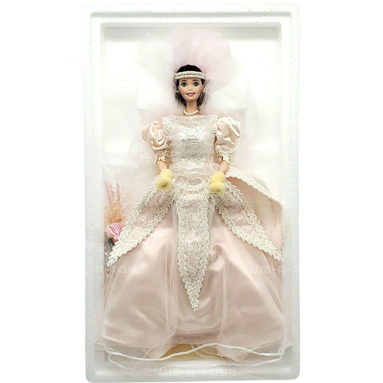 white christmas dresses Vintage Porcelain Bride Dolls – Terra Americana