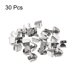 thumbnail image 3 of Clips para Cordones de Zapatos Unique Bargains 10 x 7 mm Latón Plateado 30 Unidades, 3 of 5