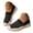 Black, variant on Women's Knit Slip on Walking Shoes Stripes Orthopedic Casual Sneakers with Arch Support Comfortable Work Flats Loafers (Beige,8)