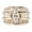 gold, variant on Promise Rings for Couples,Fluid Design Wedding Bands for Couples,Oxidation-Proof Couples Rings,Gold Plated