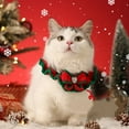thumbnail image 3 of Cheapark Cute Christmas Pet Scarf - Adjustable Collar Bib for Cats, Soft Accessories for Home Holiday Pet Decor, 3 of 8