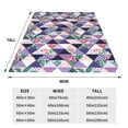 thumbnail image 3 of Pofeuu Plaid Flamingo Print Ultra-Soft Micro Fleece Blanket,for Bed Or Sofa,All Season Throw Blankets Flannel Blanket-60"x50", 3 of 7