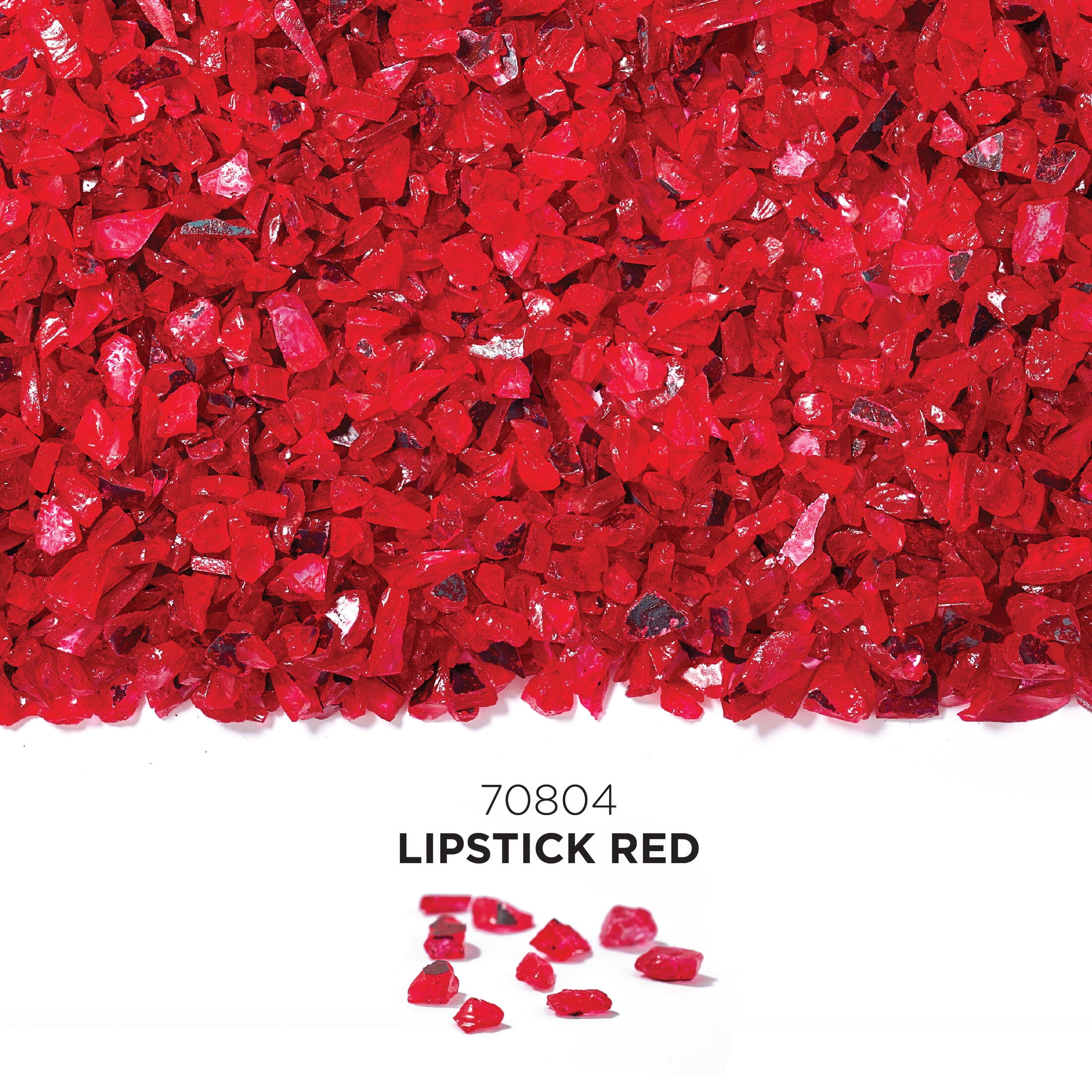 (2 pack) Fragment Effects Glass Chips, Lipstick Red, 6 oz