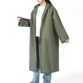 thumbnail image 6 of Jacenvly New Raincoat Women Plus Size Women and Men'S 2Pc Outdoor Long Sleeved Hooded Raincoat Hoodies Comfort Fit Raincoats for Adults Green, 6 of 6