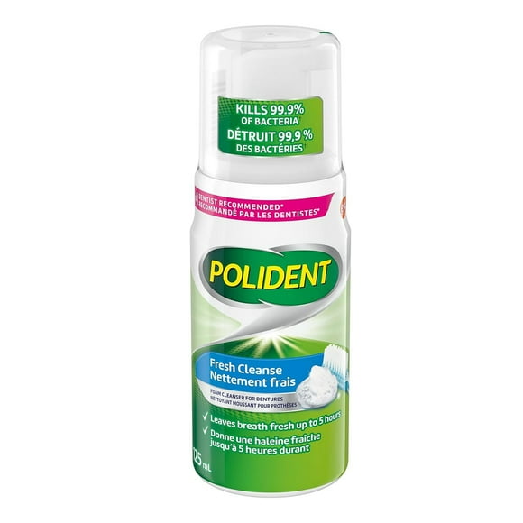 Polident Fresh Cleanse Foaming Daily Denture Cleanser
