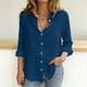 thumbnail image 3 of Camiseta de Manga Larga de la Mujer, Camiseta de Poliéster Suave para Primavera Verano, 3 of 6