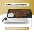 thumbnail image 6 of Case Yard Wooden Case for iPhone-11-Pro Soft TPU Silicone cover Slim Fit Shockproof Wood Protective Phone Cover for Girls Boys Men and Women Supports Wireless Charging Lotus Flower Design, 6 of 7