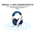 thumbnail image 2 of Anivia Virtual 7.1 USB Gaming Headsets with Microphone Computer Headset Surround Sound Headphones , Volume-Control, Led Light for PC, Mac, Desktop--White&Blue, 2 of 7