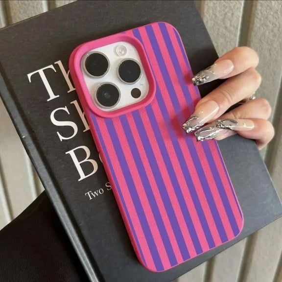 Color Striped Minimalist INS Couple Phone Case for iPhone 17/16/15/14/13/12/11 Pro Max/XS/X Plus