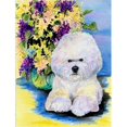 thumbnail image 1 of Bichon Frise Drapeau - Taille du Jardin&44; 11 x 15 Po., 1 of 1