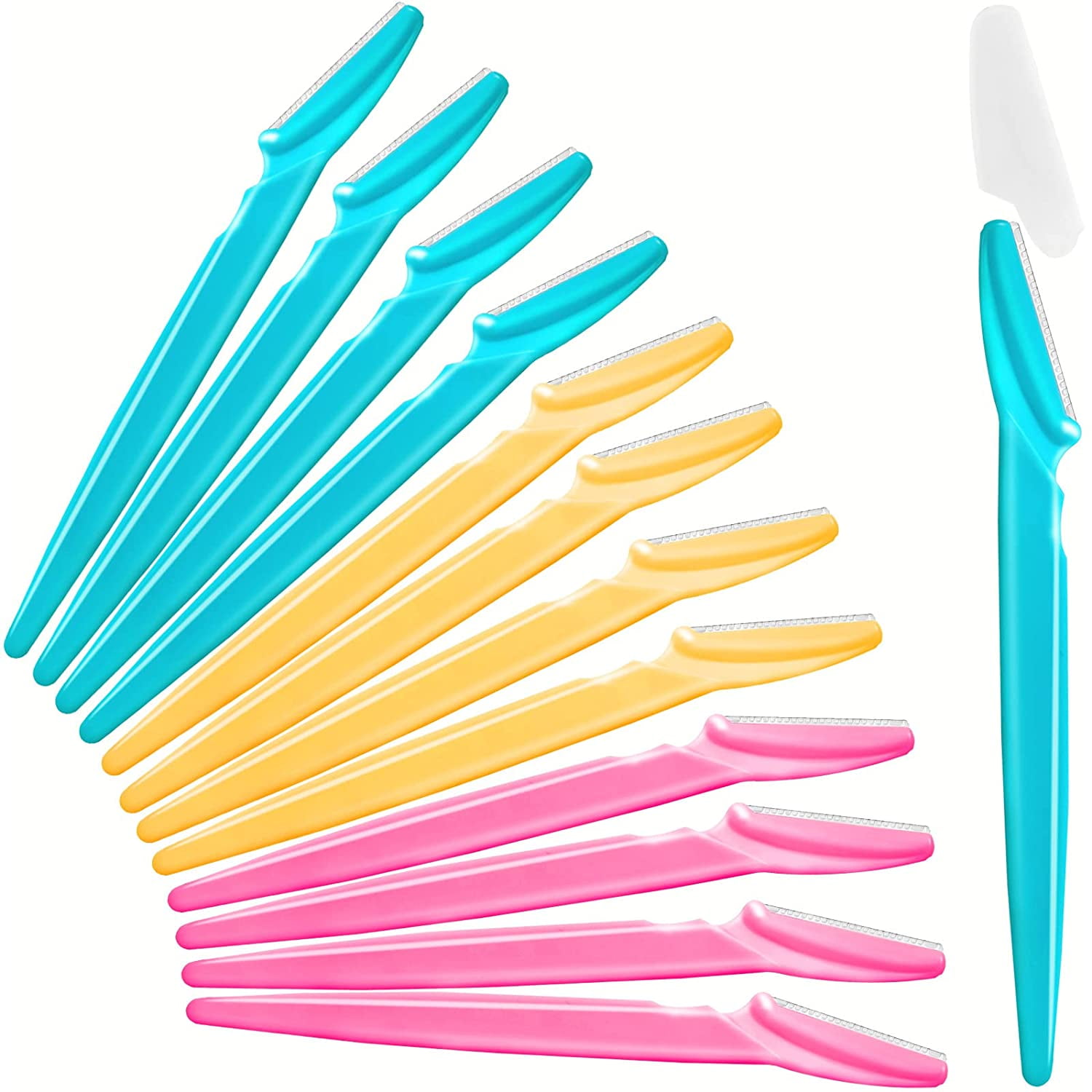 Women Eyebrow Trimmers Razor Facial Shaver Face Blade Hair Remover Tool(12  Pack) Sale 12962 