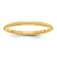 thumbnail image 4 of 14K Yellow Gold 1.5mm Milgrain Band Ring Size 8, 4 of 5