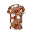 thumbnail image 3 of Fuzoiu Various Pumpkins Print Boys' Casual T-Shirt,Crewneck Undershirts,Boys Athletic Shirt,Short Sleeve T-Shirts for Outdoor Play, 3 of 7