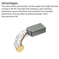 thumbnail image 4 of Carbon Brushes 0.59x0.31x0.20 Inch for Electric Motors Power Tool, 6 Pack, 4 of 7