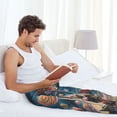 thumbnail image 5 of Rateoe Starry Sky Planet Lollipop Pattern Men’s Ultra-Soft Comfy Pajama Lounge Pants Sleepwear,Comfortable Lounge Wear,lightweight Pajamas, Casual Home Wear-X-Large, 5 of 6