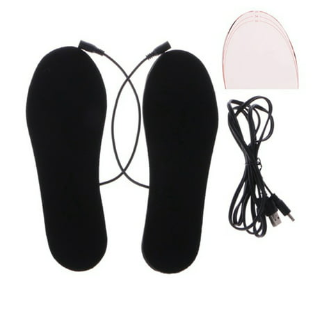 Electric Heated Shoe Insoles Boot Warm Socks Pad Feet Heater USB Charging