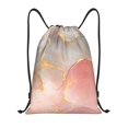 thumbnail image 1 of Xecao Abstract Marble Texture Pattern Sports Drawstring Backpack - String Swim Gym Bag with Wet Proof Pocket for Women&Men-Small, 1 of 6