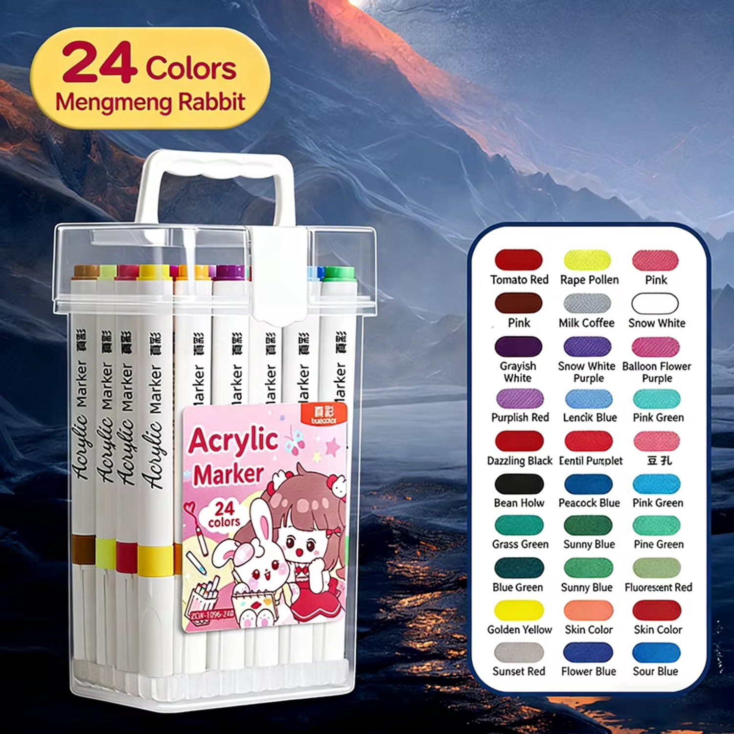 Colors Acrylic Paint Markers Set No Shake No Press Design Opaque Ink With Layering Ability For Artists Painters Painting Graf