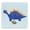 Baby Dino Football, variant on Stupell Industries Contemporary Baby Dino with Ball Canvas Art, 17 x 17, by Lucille Price