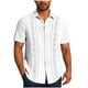 thumbnail image 2 of Blusa y camisa de manga corta con cuello vuelto Camisa casual para hombre Camisa de bolos vintage de manga corta Camisas de verano de playa cubana Camisa con botones Blusa para hombre Poliéster, 2 of 6