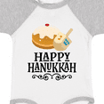 thumbnail image 4 of Inktastic Happy Hanukkah Dreidel Donut Boys or Girls Baby Bodysuit, 4 of 5