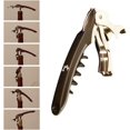 thumbnail image 1 of Professional Double Lever Wine and Bottle Opener Corkscrew Waiter Waitress Server Bartender (Black and Burgandy 2 Pack or 1 Black or 1 Burgandy) (1, Black), 1 of 4