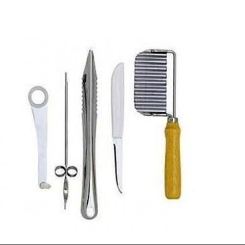Scandicrafts Stainless Steel 5 Piece Garnishing Tool Set