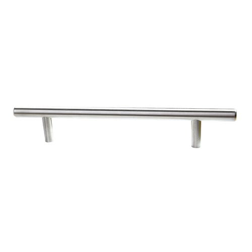 South Main Hardware Stainless Steel Slim Modern Euro Cabinet Handle 5'' Center Bar Pull (Set of 10)