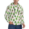thumbnail image 2 of Lsque Christmas Trees Pattern Casual Men's Hoodie,Hooded Sweatshirt with Kangaroo Pocket,Pullover Hoodie-Medium, 2 of 7