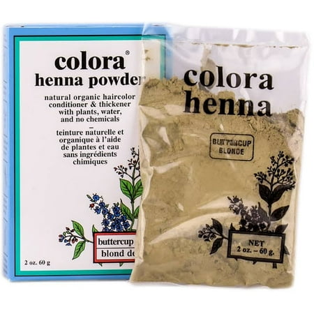 Colora Henna Powder Hair Color, Buttercup Blonde 2