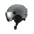 thumbnail image 3 of Casco de Snowboard, casco de esquí para hombres y mujeres, cubierta para la oreja para Skateboarding, a prueba de viento, casco de esquí al aire libre Xl gris oscuro, 3 of 8
