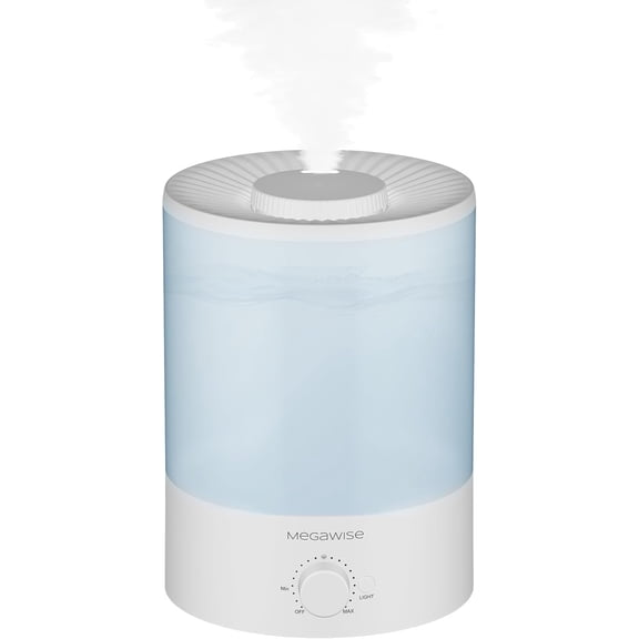 Ultrasonic Cool Mist Humidifier | Quiet Operation, Top Fill, Auto Shut-Off | Ideal for Bedroom, Baby Room, and Plants (3.5 L)