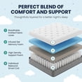 ZAVINITE 12inch Full Size Mattress in a Box, Medium Firm Cooling Gel ...