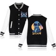thumbnail image 1 of Y2k 90s Stitch Disney Sudadera con capucha chaqueta de béisbol hombres mujeres sudadera niños niñas chaquetas Harajuku ropa de calle abrigos universitarios, 1 of 1