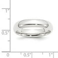 thumbnail image 5 of Platinum 5mm Half-Round Comfort Fit Lightweight Band Ring Size 6, 5 of 7