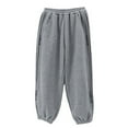 thumbnail image 2 of Coerni Boy's Athletic Sweatpants Wide Leg Casual Fall Letter Sports Elastic Waist Baggy Pants Kids' Youth Open Bottom Sweatpant, 2 of 6