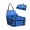 Blue, variant on KALAKALA Portable Dog Car Seat - Waterproof, Foldable Booster Seat for Small to Medium Dogs Cats with Safety Leash, Printed