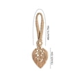 thumbnail image 3 of Dalxymotic Macrame Curtain Tiebacks, Boho Leaf Curtain Tiebacks, Hand Woven Cotton Holdbacks with Wooden Beads, Curtain Tiebacks for Bedroom, Living Room, Home, Window, Door, 3 of 6