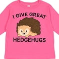 thumbnail image 4 of Inktastic I Give Great Hedgehugs with Cute Hedgehog Boys or Girls Long Sleeve Toddler T-Shirt, 4 of 5