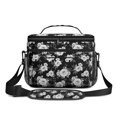 thumbnail image 2 of Lunch Box Pioneer Flower Floral Print Pattern Insulated Lunch Bag for Women Men,Medium Leakproof Lunchbox Cooler Bag Adjustable Strap,10 X 6.7 X 8 Inches, 2 of 6