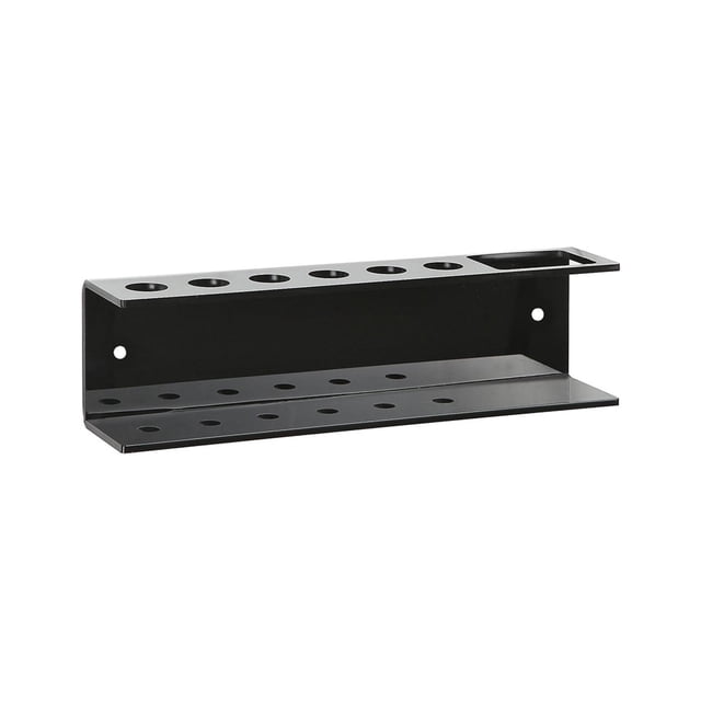 Portalápices acrílico, marcador de borrado de 6 agujeros, soporte para bolígrafo, estante de almacenamiento montable en pared, estante para