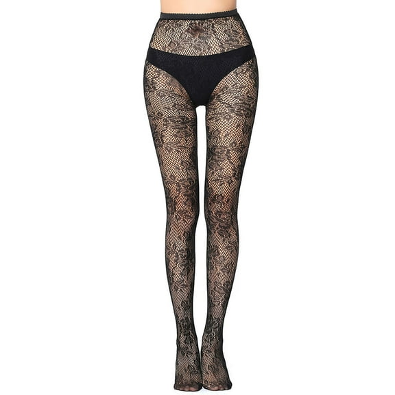 Lilgiuy High Waisted Fishnet Tights Stockings Women, High Waist Fishnets Sheer Pantyhose