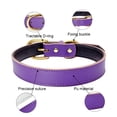 thumbnail image 4 of Collar básico clásico de cuero acolchado para mascotas, adecuado para perros de tamaño pequeño y mediano., 4 of 5