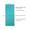 thumbnail image 3 of YR Yoga Mat Towel with Alignment Lines, 72''x24'' Non Slip Hot Yoga Towels for Pilates Gym Workout, Teal, 3 of 8