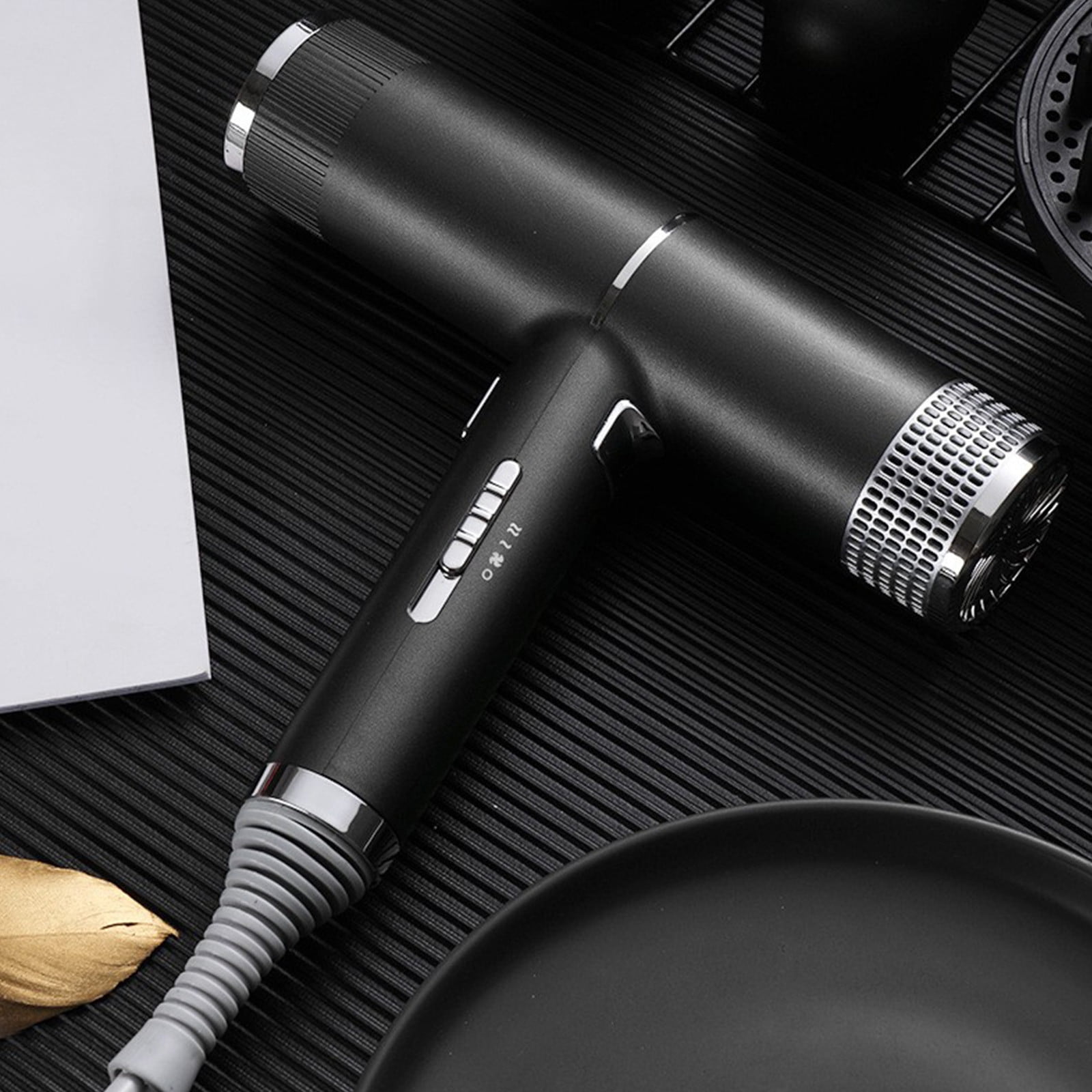 Travel Hair Dryer, 800W High Power, Ionic Conditioning for Frizz-Free Hair, with Curly Hair Styling Nozzle, Compact Design, 110V, Suitable for Normal & Curly Hair, Fast Drying